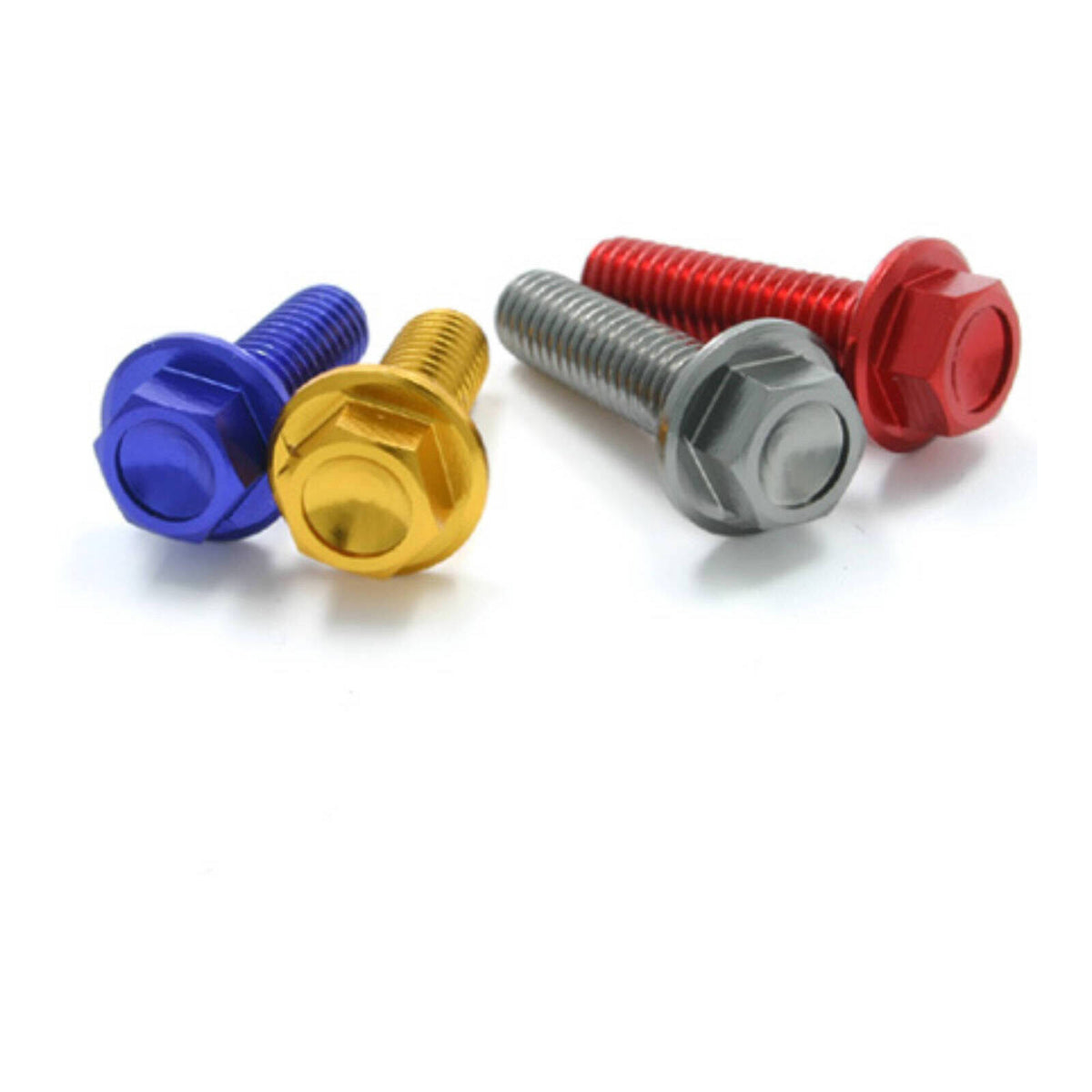 DRC Aluminum M6 Flange Bolts 16mm - Gold 4pcs