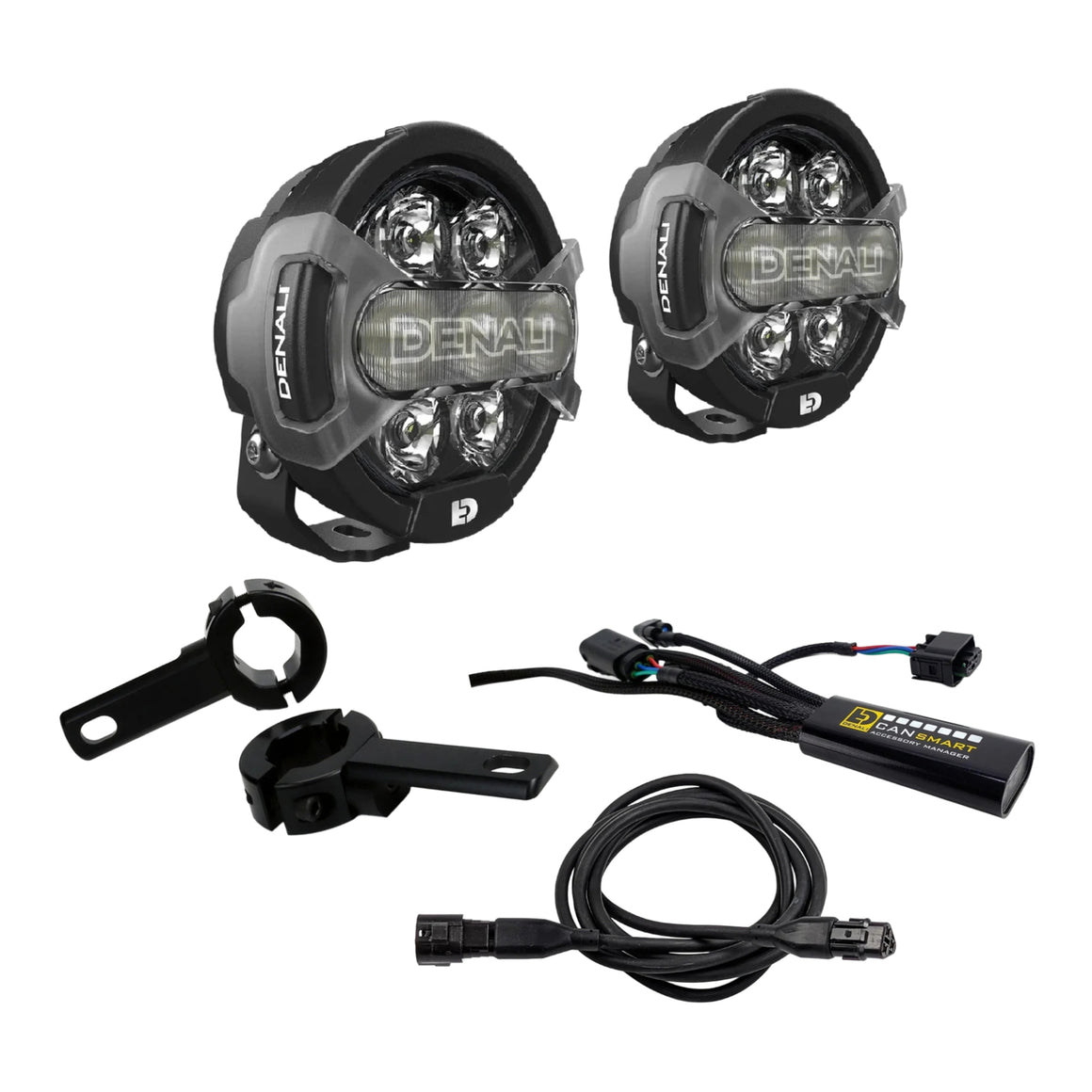 Denali D7 Pro Lighting Bundle with Crash Bar Mount - Honda Africa Twin