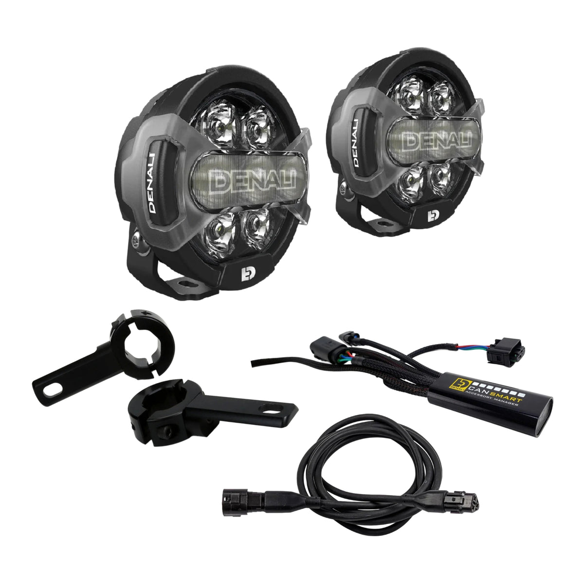 Denali D7 Pro Lighting Bundle with Crash Bar Mount - Honda Africa Twin