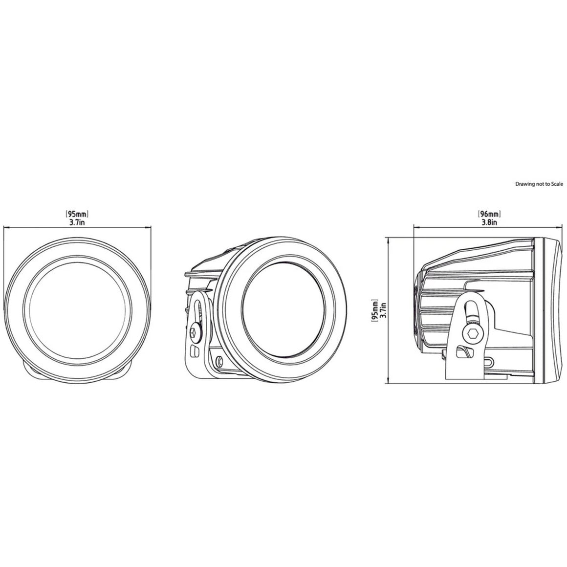 Denali DR1 LED Light Pod - DataDim™ Technology - Single