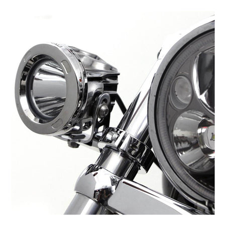 Denali Conv Fork Tube Light Mount/ 39-49mm Diametre Tubes - Chrome
