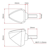 DRC 601 LED FLASHER 12V ORANGE 2PCS