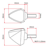 DRC 601 LED Flasher Lights (12V / Smoke / Pair)