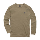 MTLS21013 Dean Long Sleeve Khaki Waffle T-Shirt