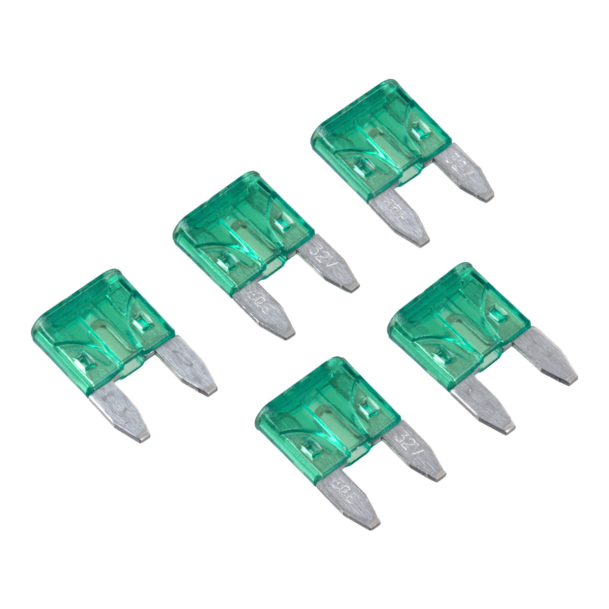 Fuse 30A Mini Blade - Green (Packet of 5)