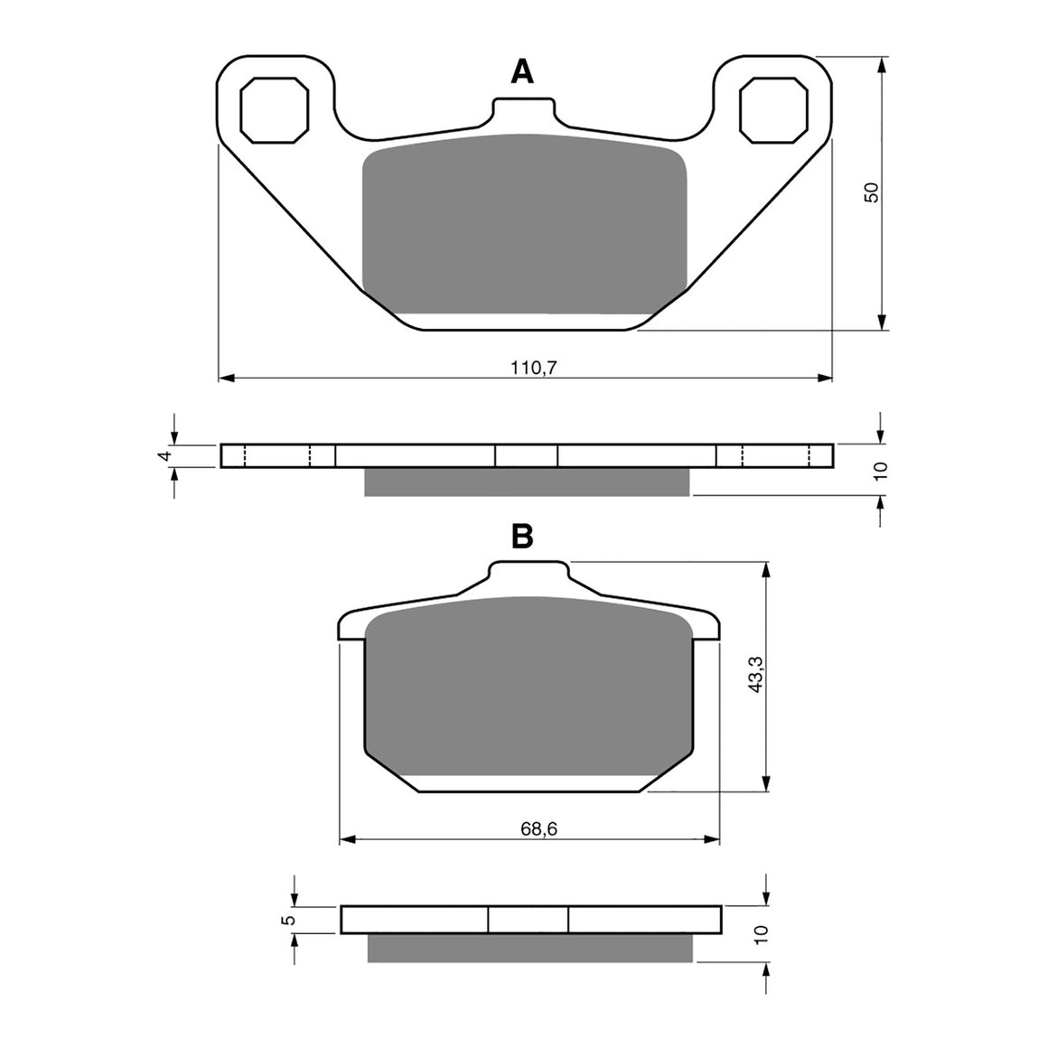 GOLDfren Brake Pads - S3 Sintered Sports
