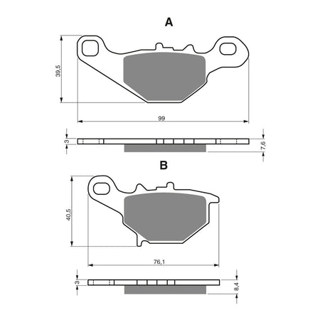 GOLDfren Brake Pads - K5 Off-Road Racing