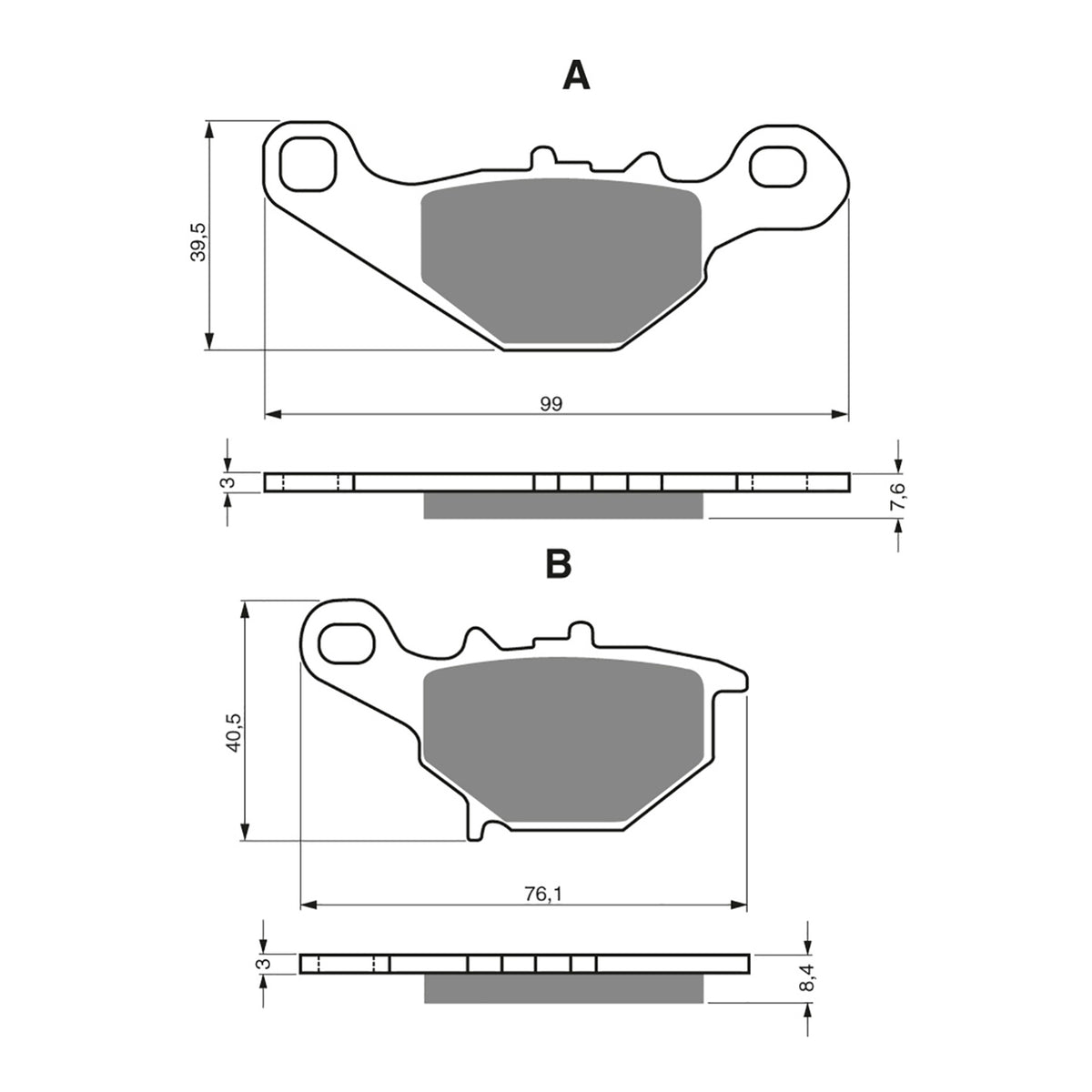 GOLDfren Brake Pads - S3 Sintered Sports