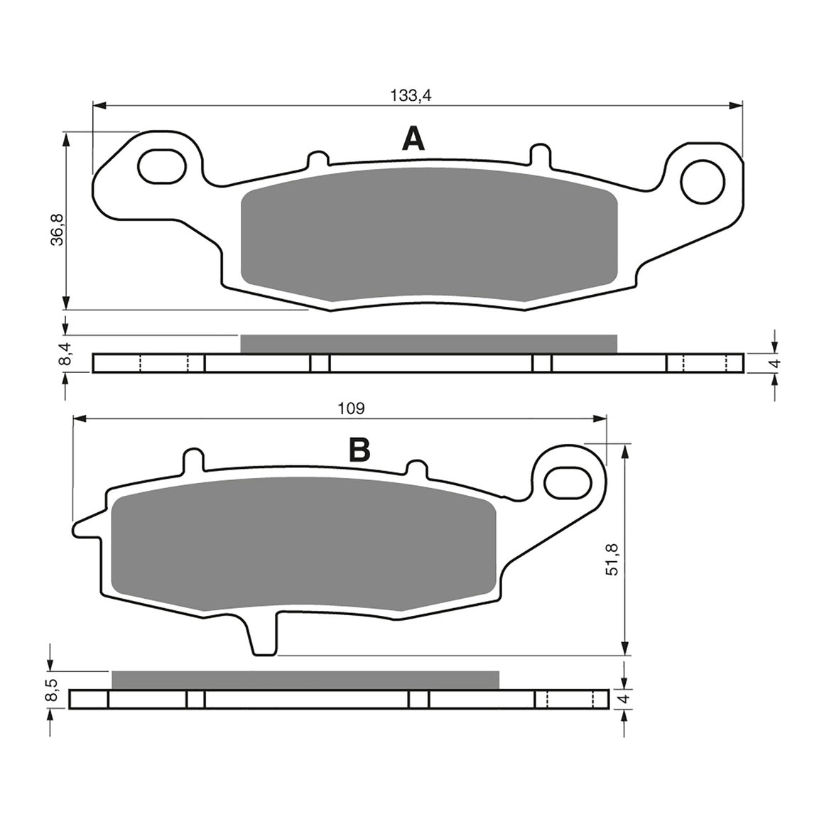 GOLDfren Brake Pads - S3 Sintered Sports