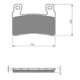 GOLDfren Brake Pads - K5 Off-Road Racing