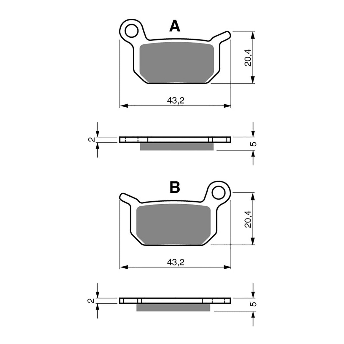 GOLDfren Brake Pads - K5 Off-Road Racing