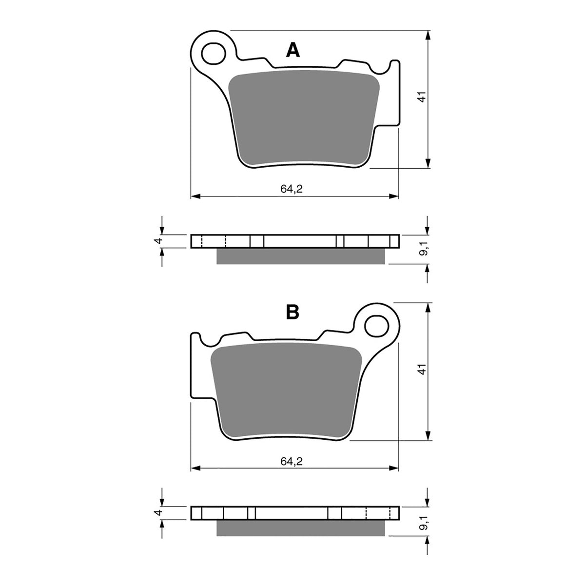 GOLDfren Brake Pads - K5 Off-Road Racing