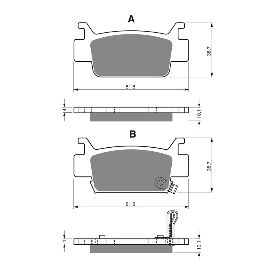 GOLDfren Brake Pads - K5 Off-Road Racing