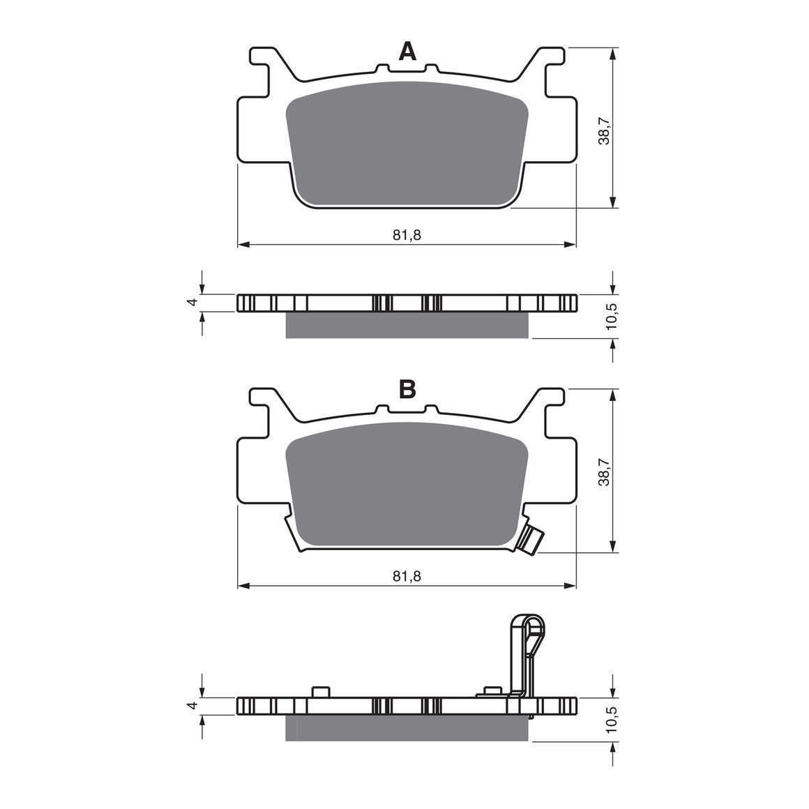 GOLDfren Brake Pads - K5 Off-Road Racing