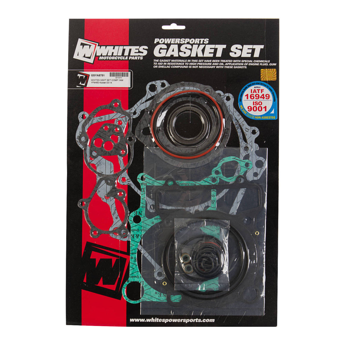 Whites Gasket Set - Complete for Yamaha YFM450 Kodiak ('03-'14)