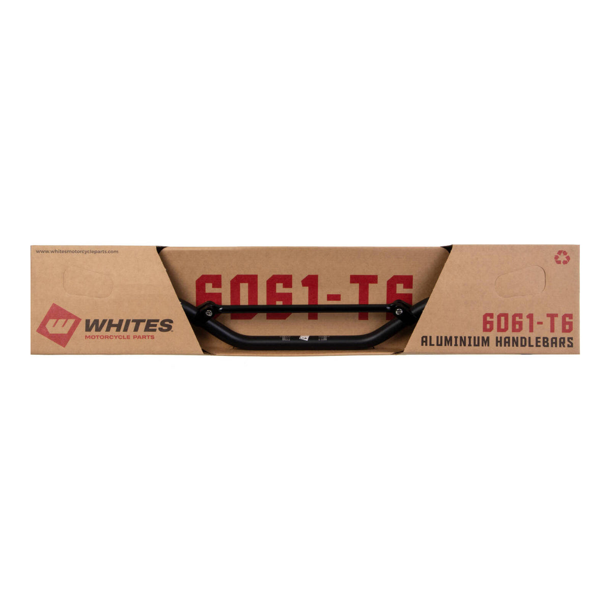 Whites Handlebars Alloy 6061 7/8 (22.2mm) CR High Black
