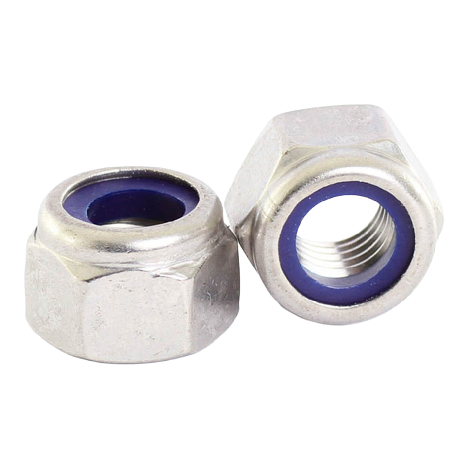 Whites Nut Nyloc - 8 x 1.25mm (50 Pack)