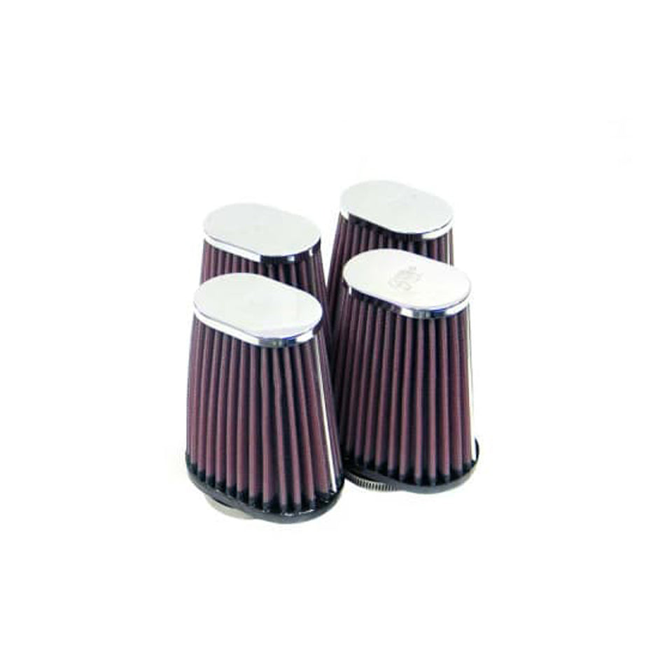 K&N Universal Air Filter F51mm x DB102/70mm DT76/51mm x H127mm (4-Pack)