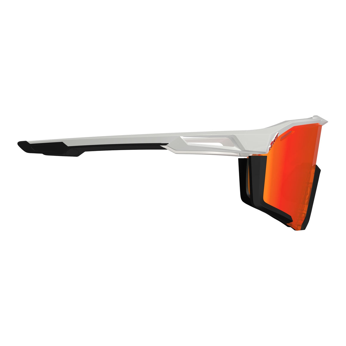 Leatt SpeedViz Pro Sunglasses - Black / White Iriz Cryztal Red 13 VLT