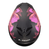 LS2 FF820 Rapid III Popppies Helmet - Black / Pink