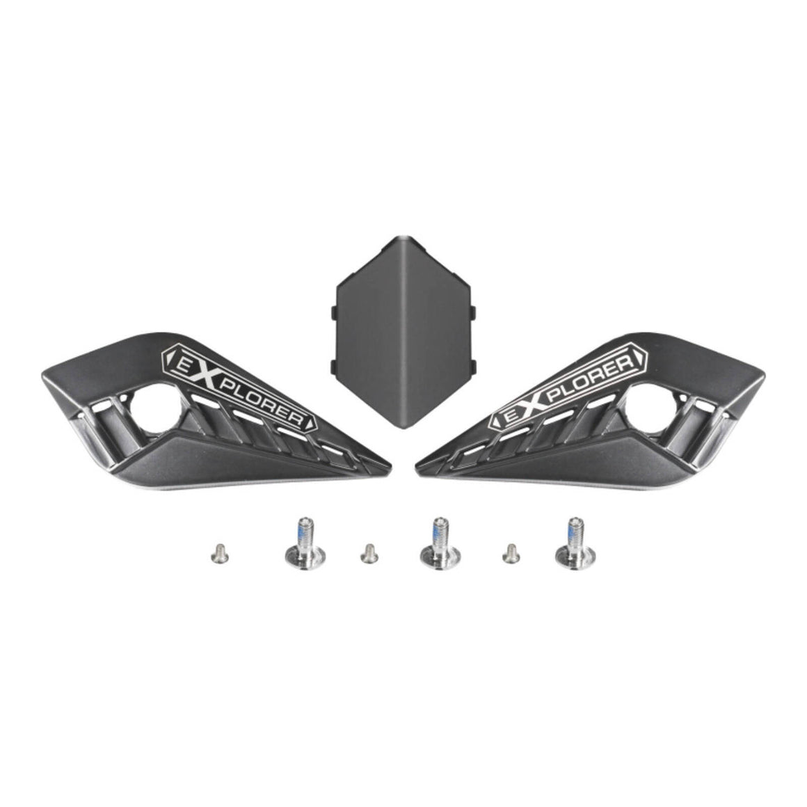 MX701 Carbon Cover Side Screw Peak - Matte Black