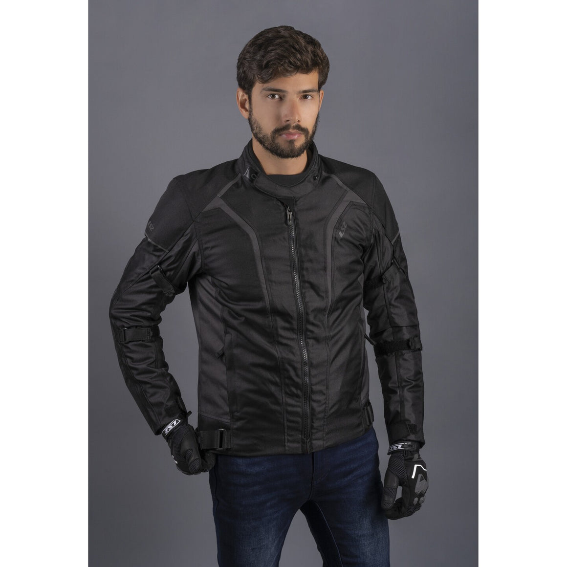 LS2 Sepang Men's Jacket - Black / Dark Grey