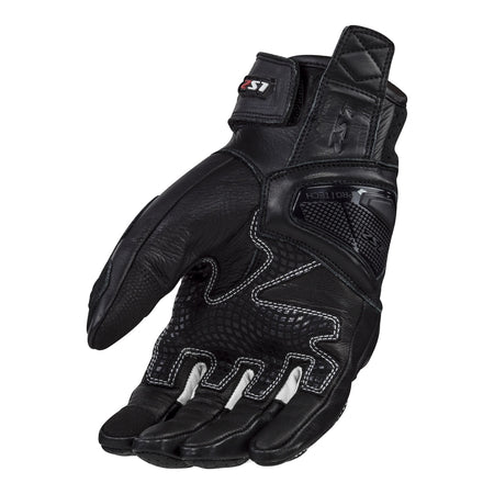 LS2 Spark 2 Leather Men's Glove - Black / White