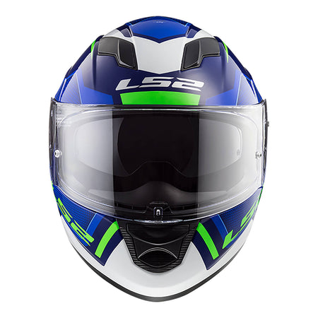 LS2 FF320 Stream Evo Axis Helmet - White / Blue