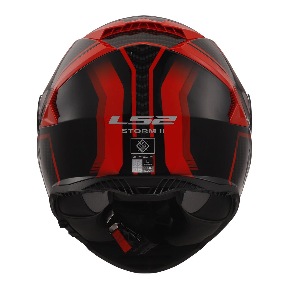 LS2 FF800 Storm II Tracker Helmets - Black / Red 06
