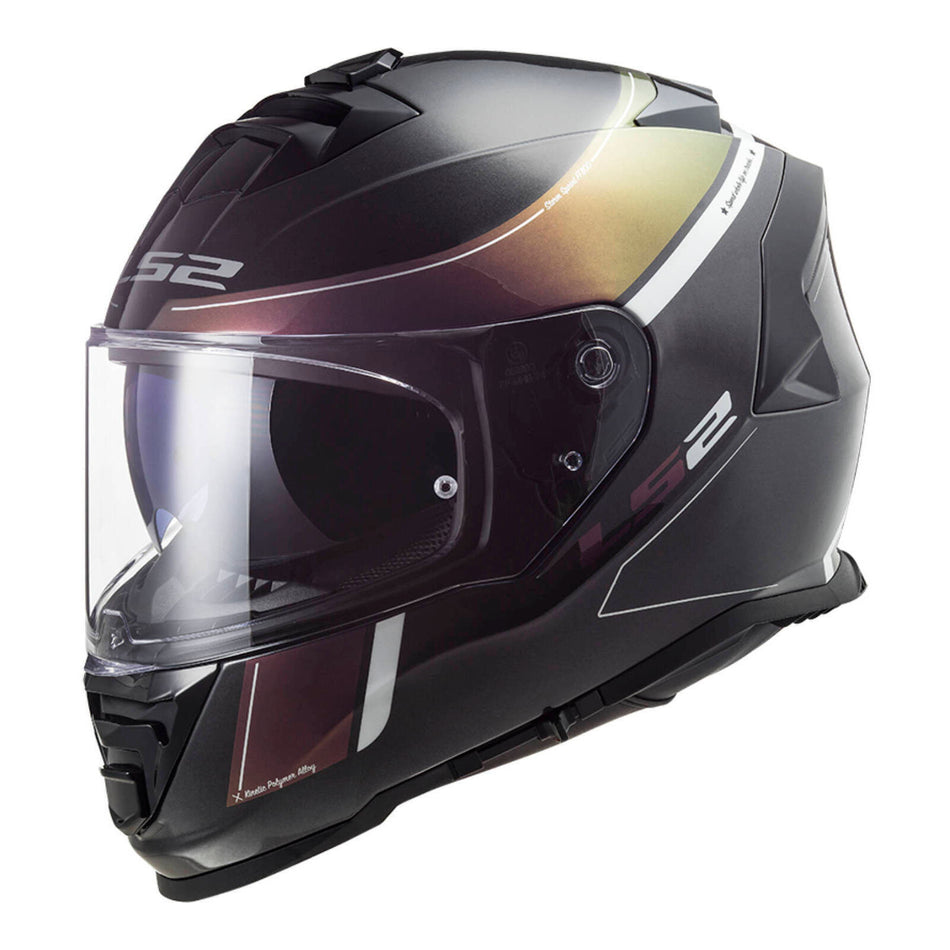 LS2 FF800 Storm II Velvet Helmets - Black / Rainbow