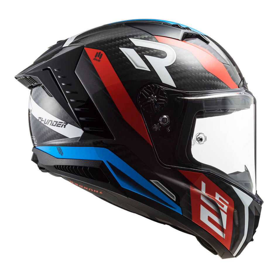 LS2 FF805C Thunder Carbon Supra Helmet - Red / Blue