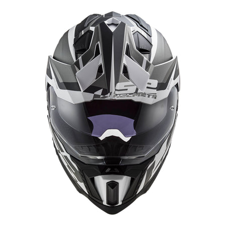 LS2 MX701 Explorer Alter Helmet - Matte Black / White (XS)