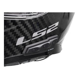 LS2 OF599 Spitfire II Flag Helmet - Matte Black 06
