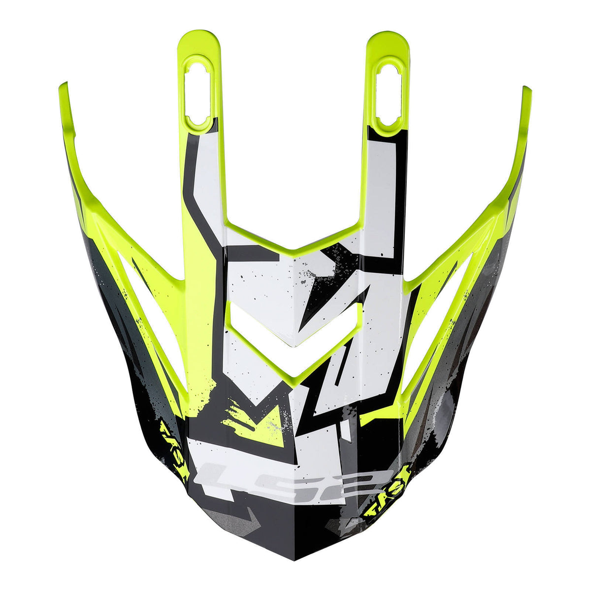 LS2 MX437 Fast Evo Peak - Crusher Black / High-Visibility Yellow