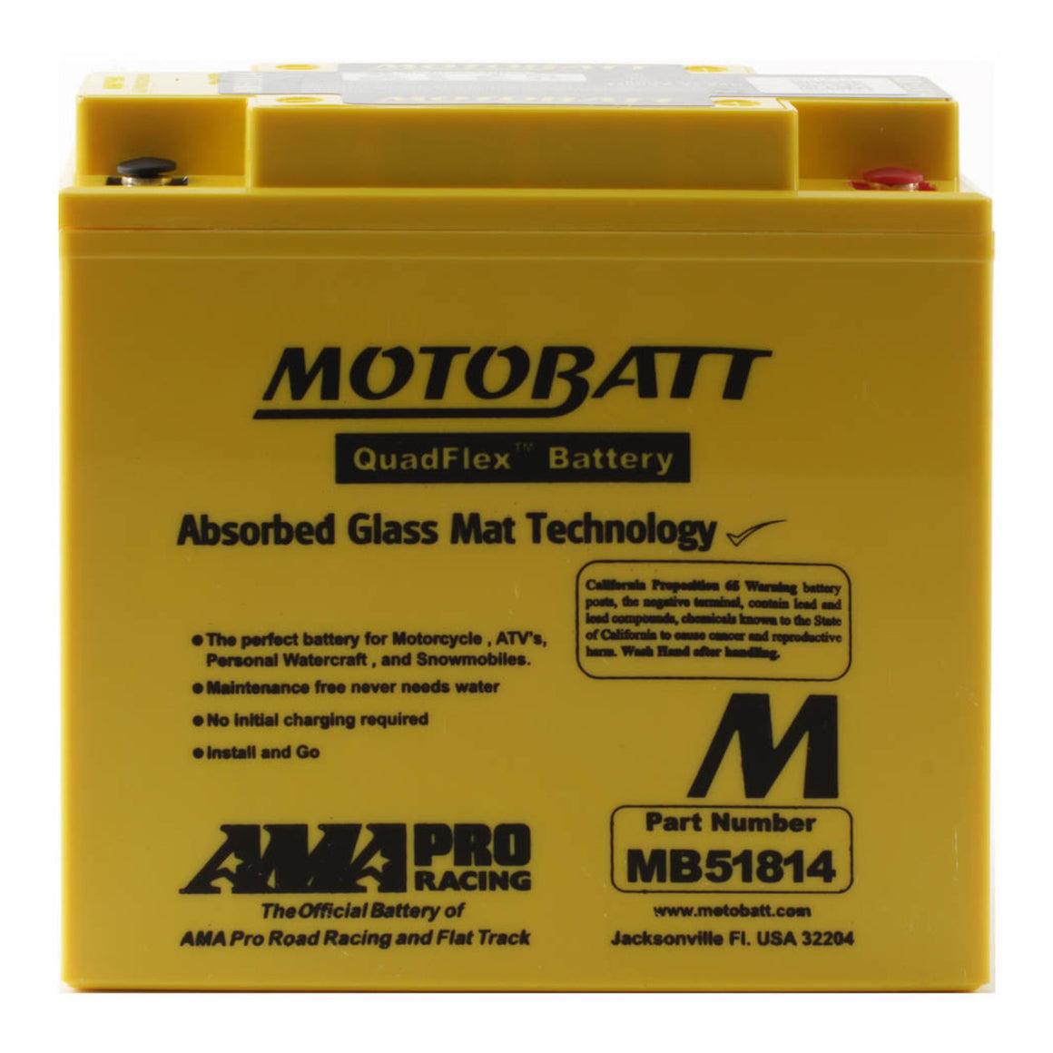 Motobatt Battery Quadflex AGM - MB51814