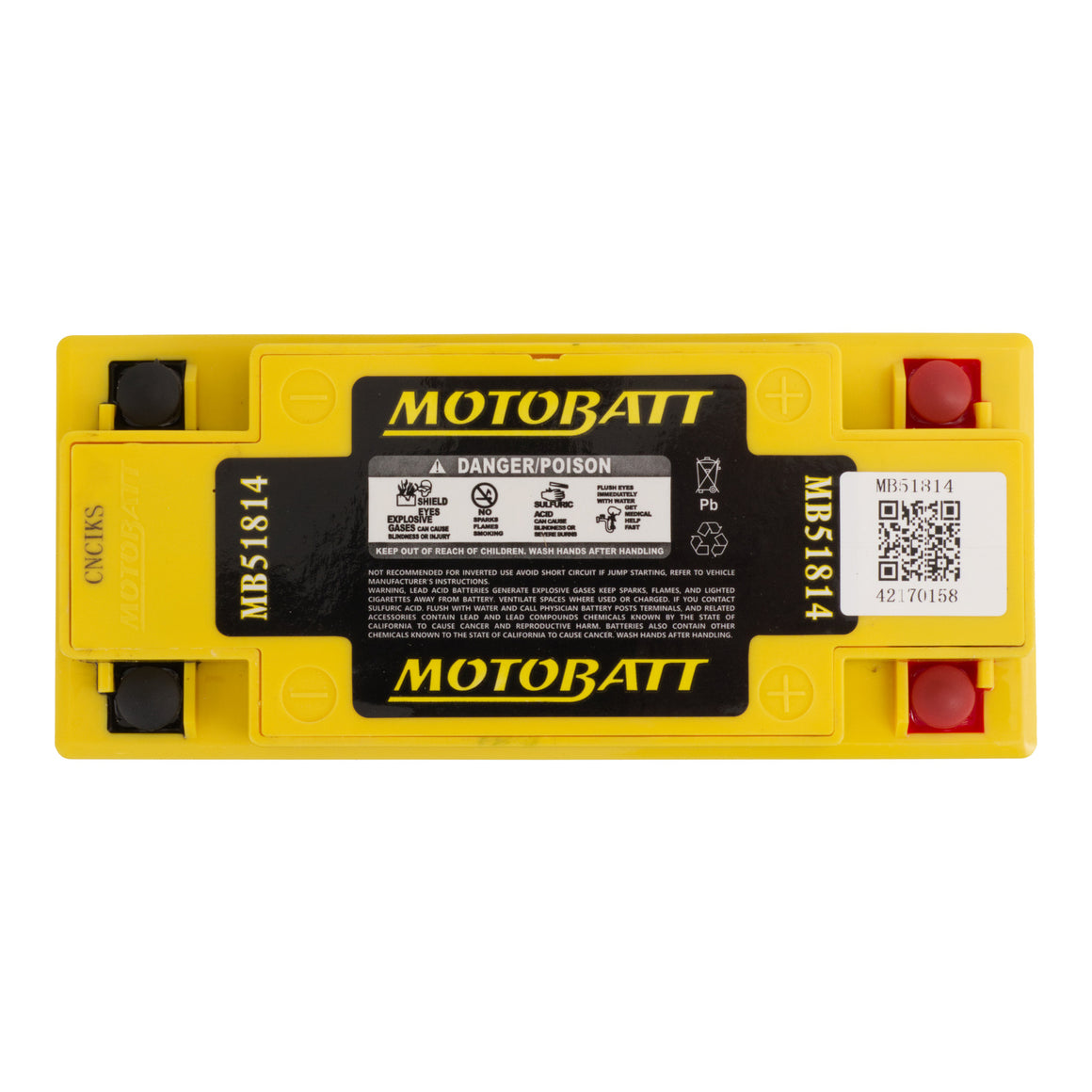 Motobatt Battery Quadflex AGM - MB51814