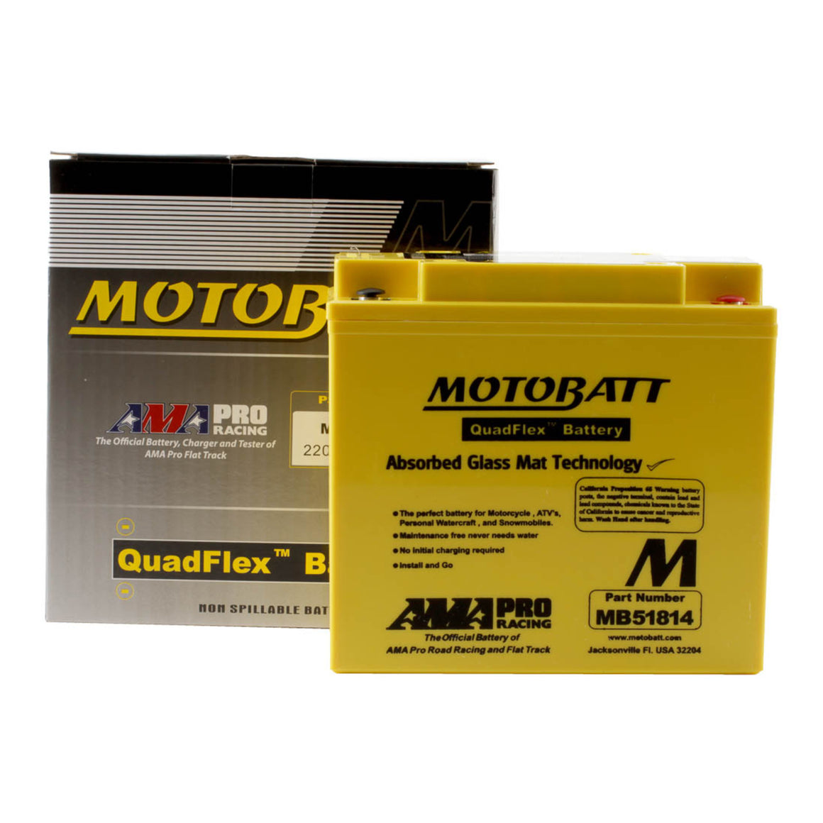 Motobatt Battery Quadflex AGM - MB51814
