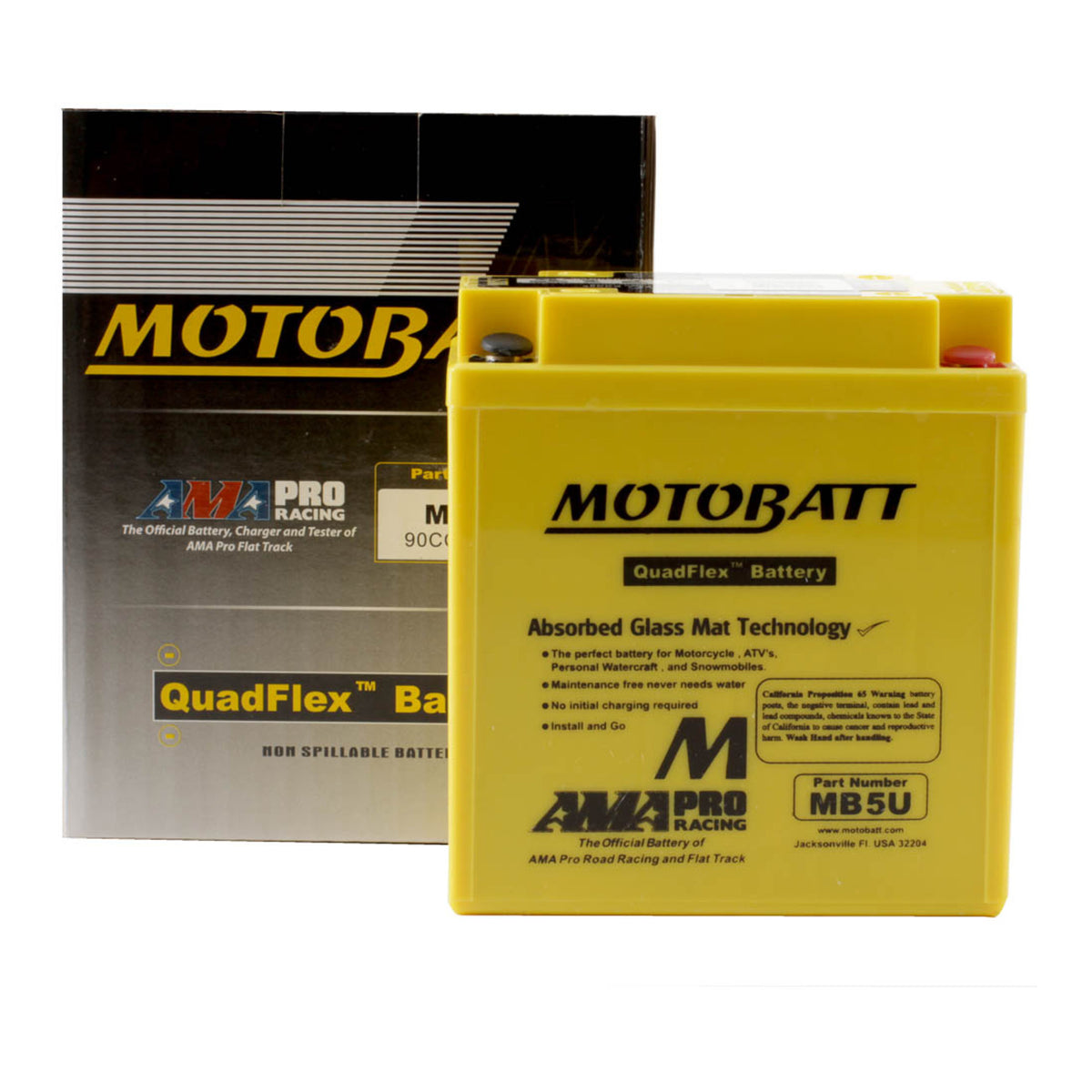Motobatt Battery Quadflex AGM - MB5U