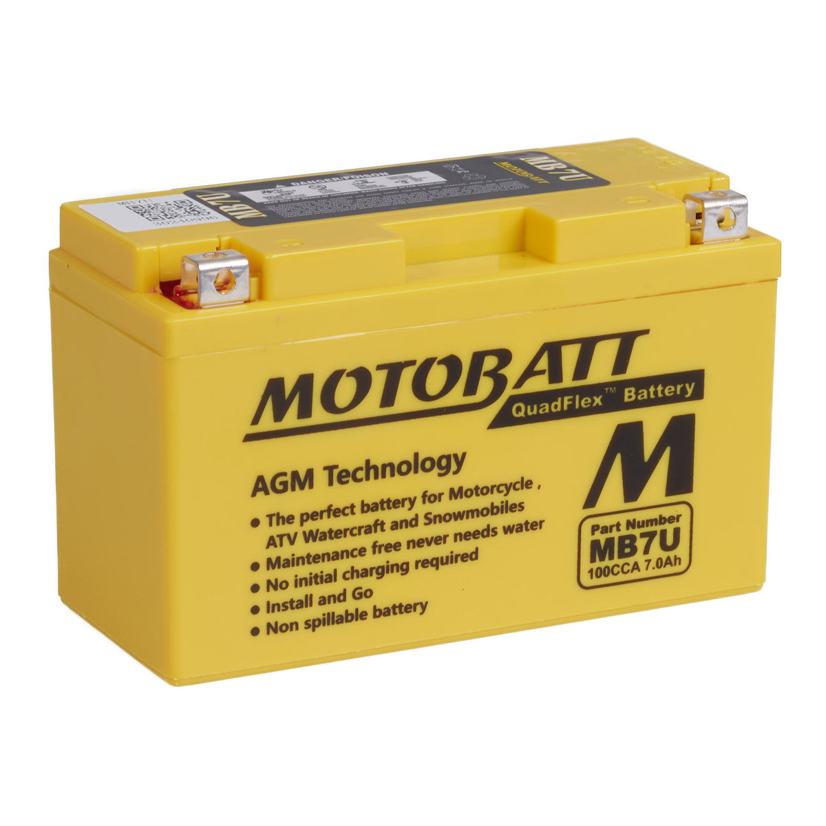 Motobatt Battery Quadflex AGM - MB7U