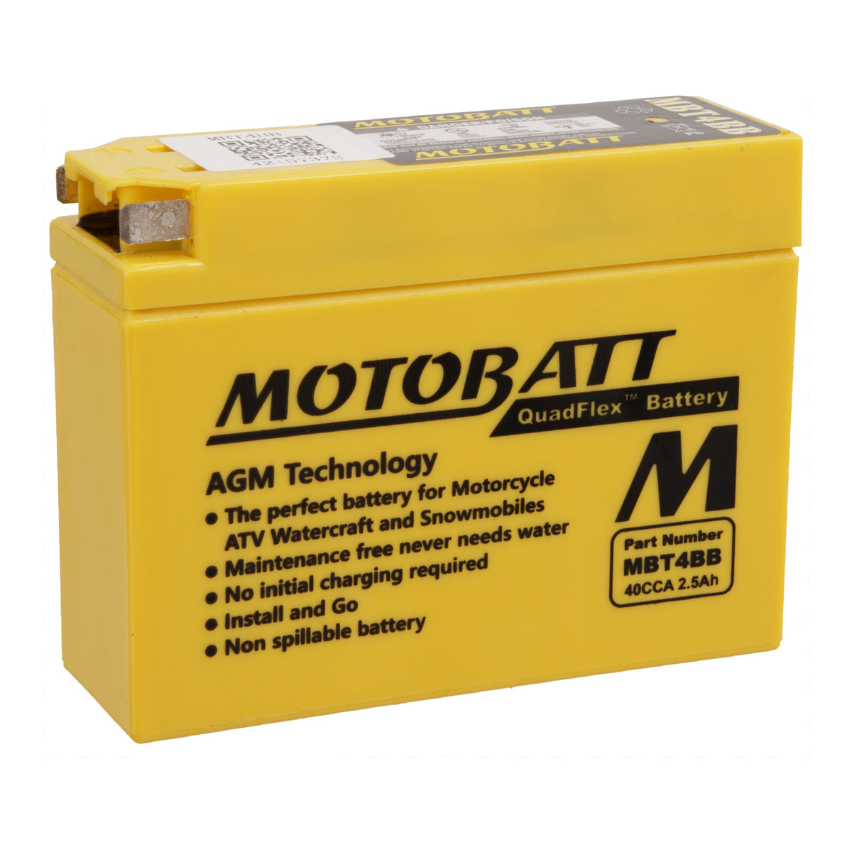 Motobatt Battery Quadflex AGM - MBT4BB