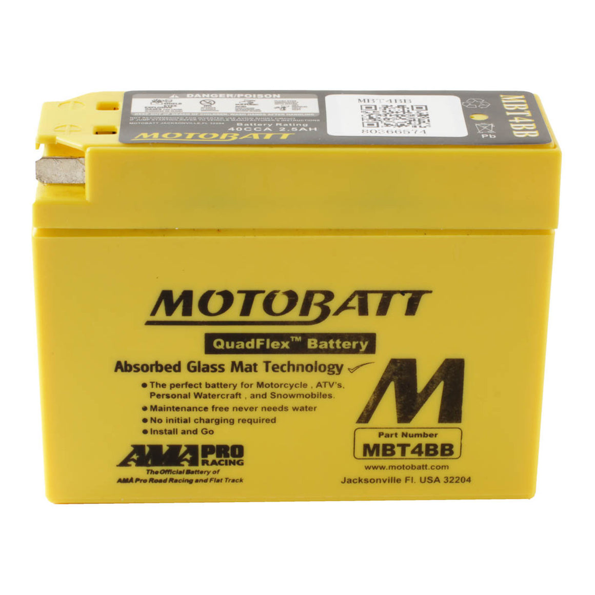 Motobatt Battery Quadflex AGM - MBT4BB