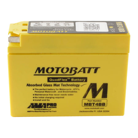 Motobatt Battery Quadflex AGM - MBT4BB