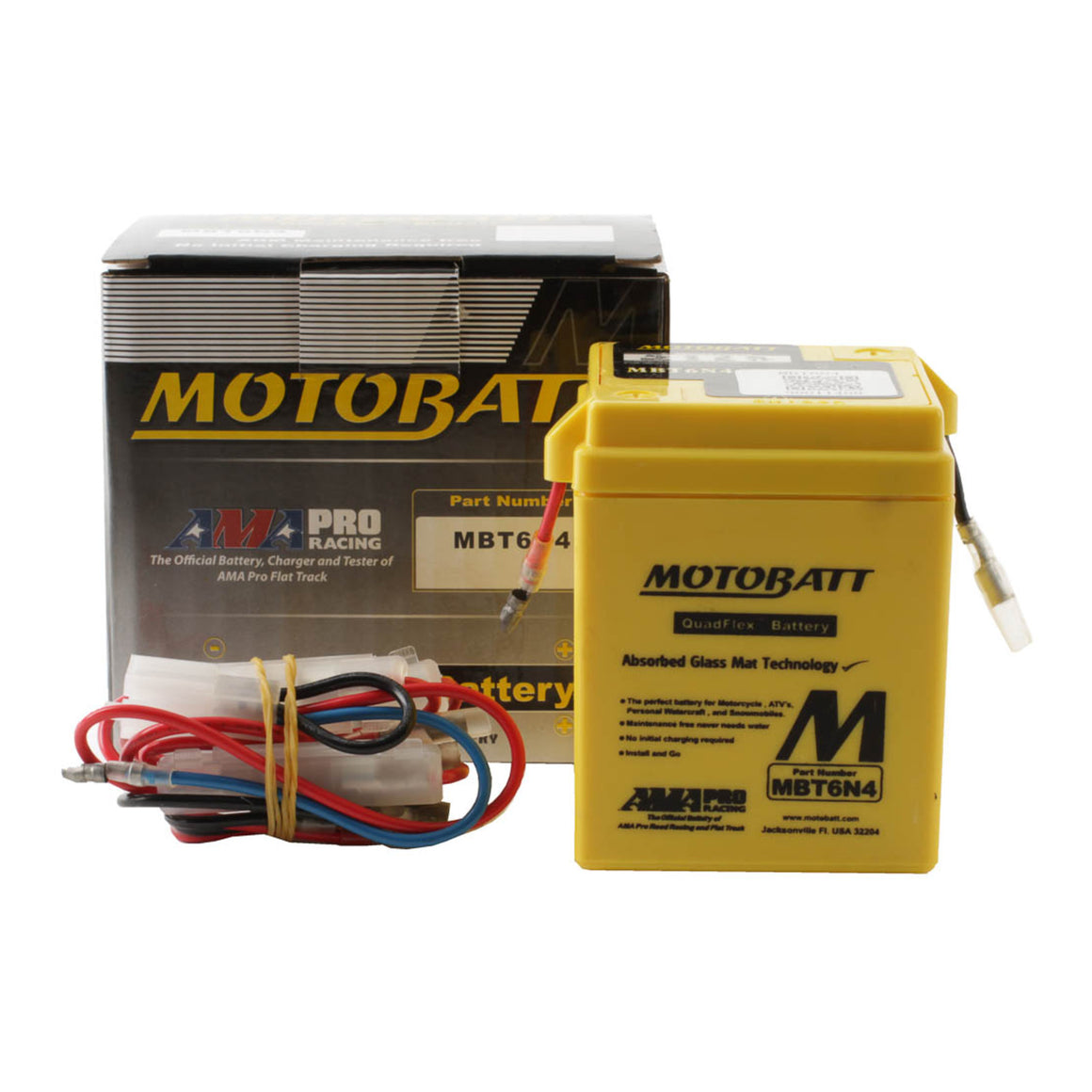 Motobatt Battery Quadflex AGM - MBT6N4