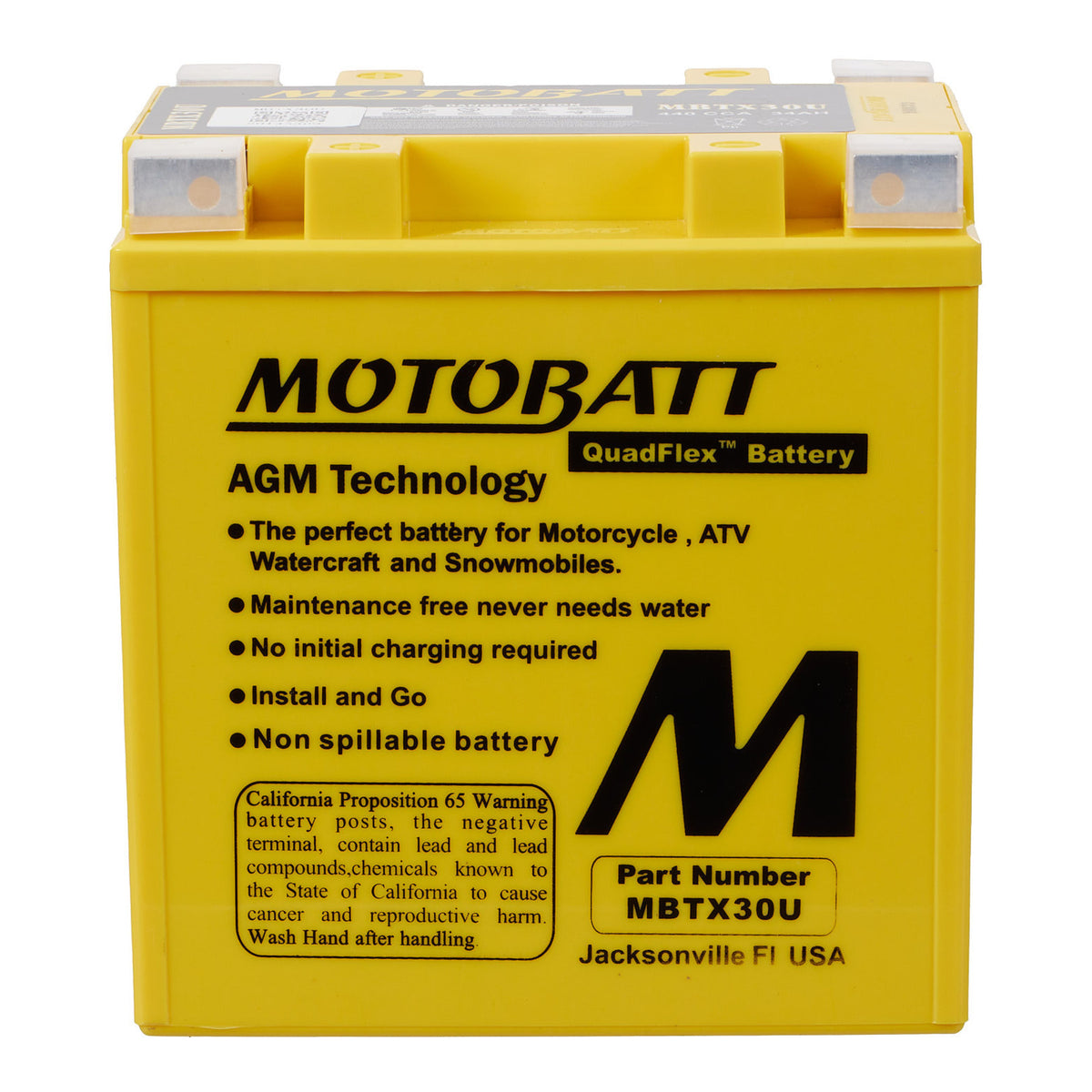 Motobatt Battery Quadflex AGM - MBTX30U