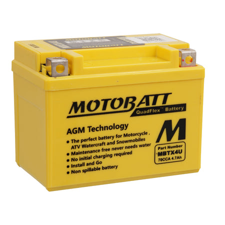 Motobatt Battery Quadflex AGM - MBTX4U