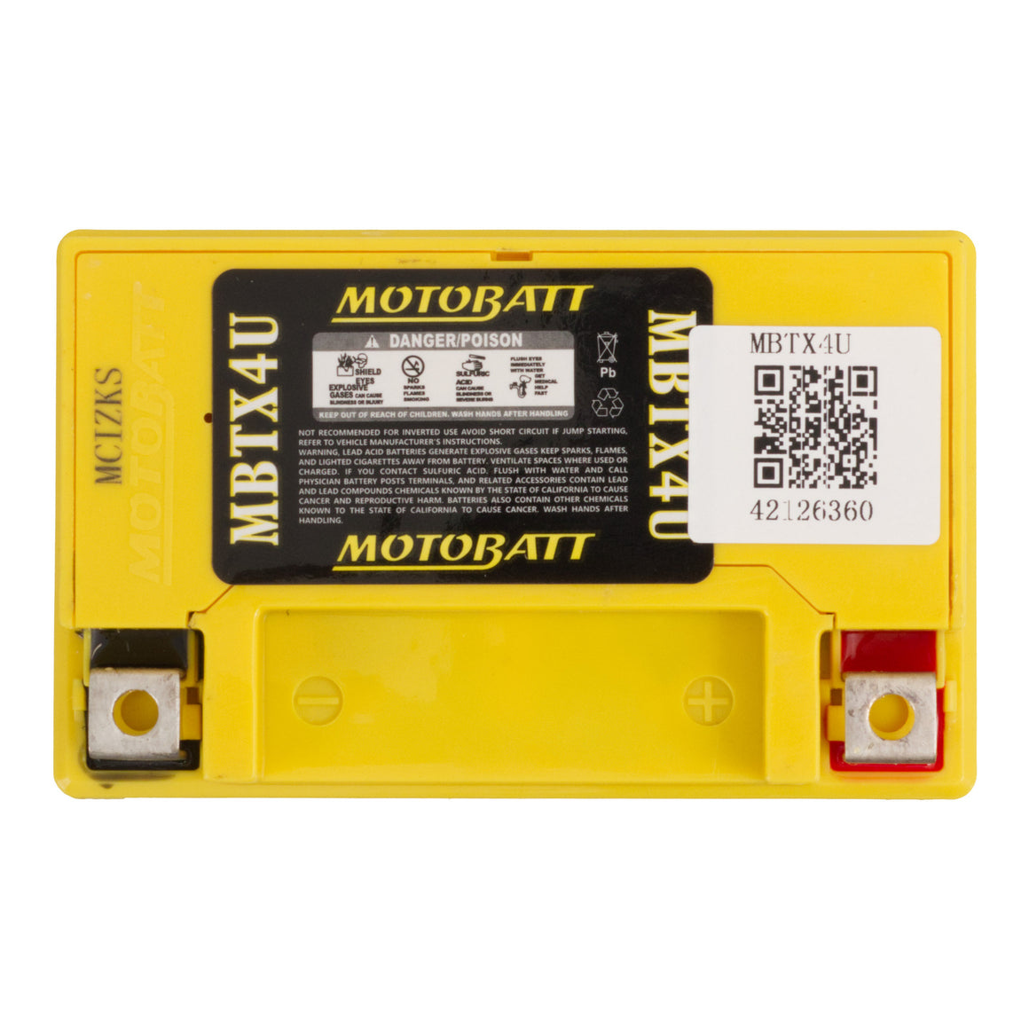 Motobatt Battery Quadflex AGM - MBTX4U