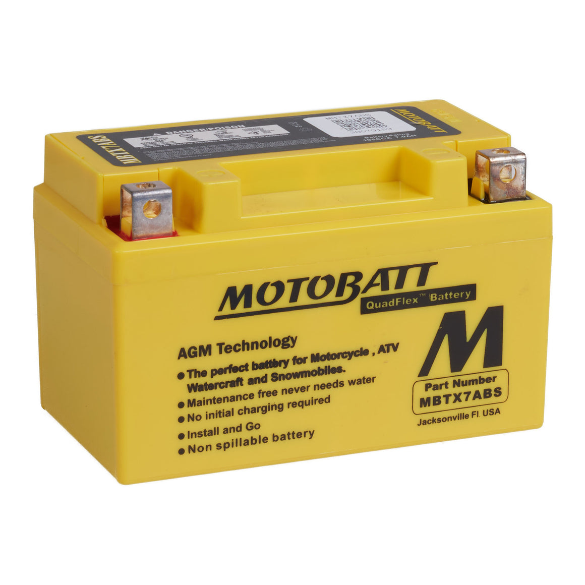 Motobatt Battery Quadflex AGM - MBTX7A-BS