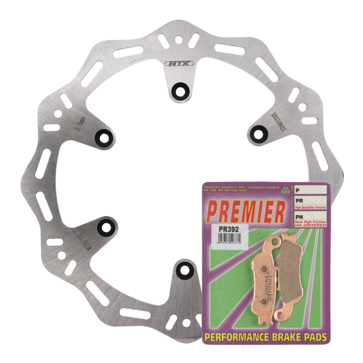 MTX Hornet Disk & Premier Pad Front Kit - Yamaha