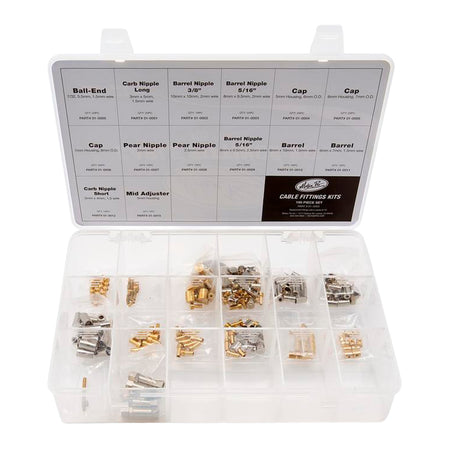 Motion Pro Cable Fittings Kit, Includes Nipples/Caps, etc.