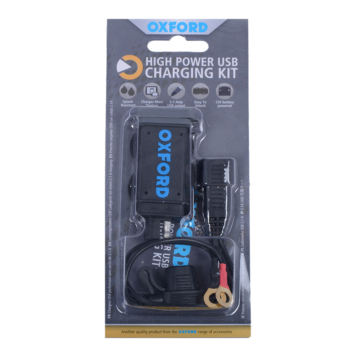 Oxford USB 2.1amp High Power Charging Kit